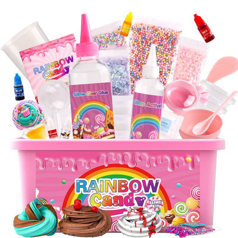 Vibrant bubble foam slime colors in kit - image 2