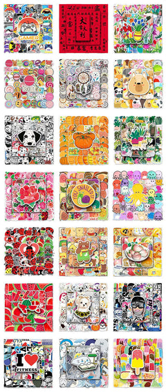 Stylish sticker designs for skateboards