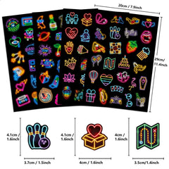 Neon Graffiti Stickers Pack Image 1