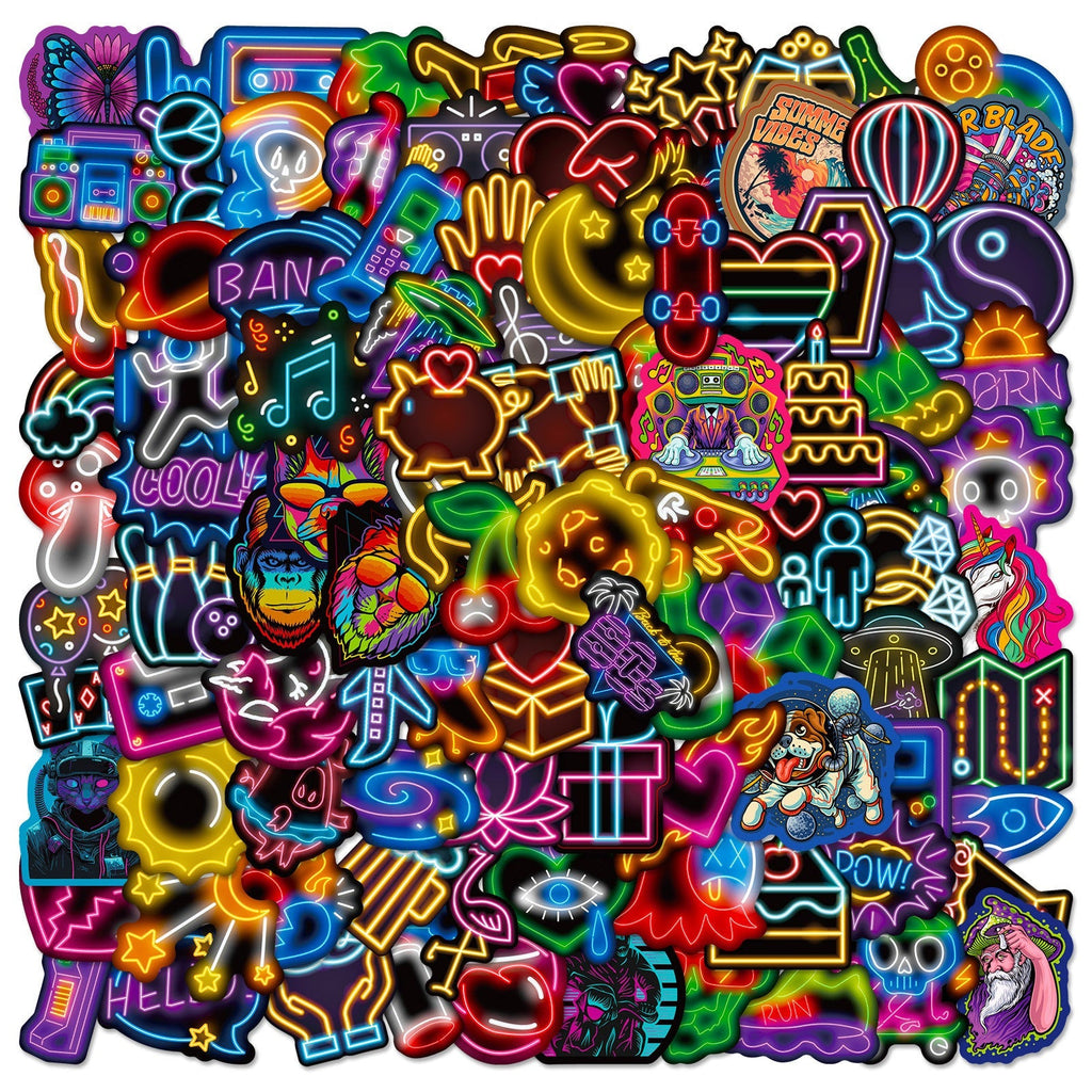 Colourful Decals on a Surface Image 4