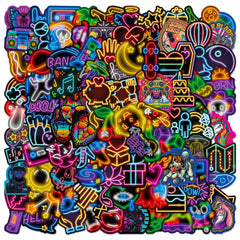 Colourful Decals on a Surface Image 4