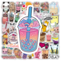 Close-up of assorted waterproof vinyl stickers