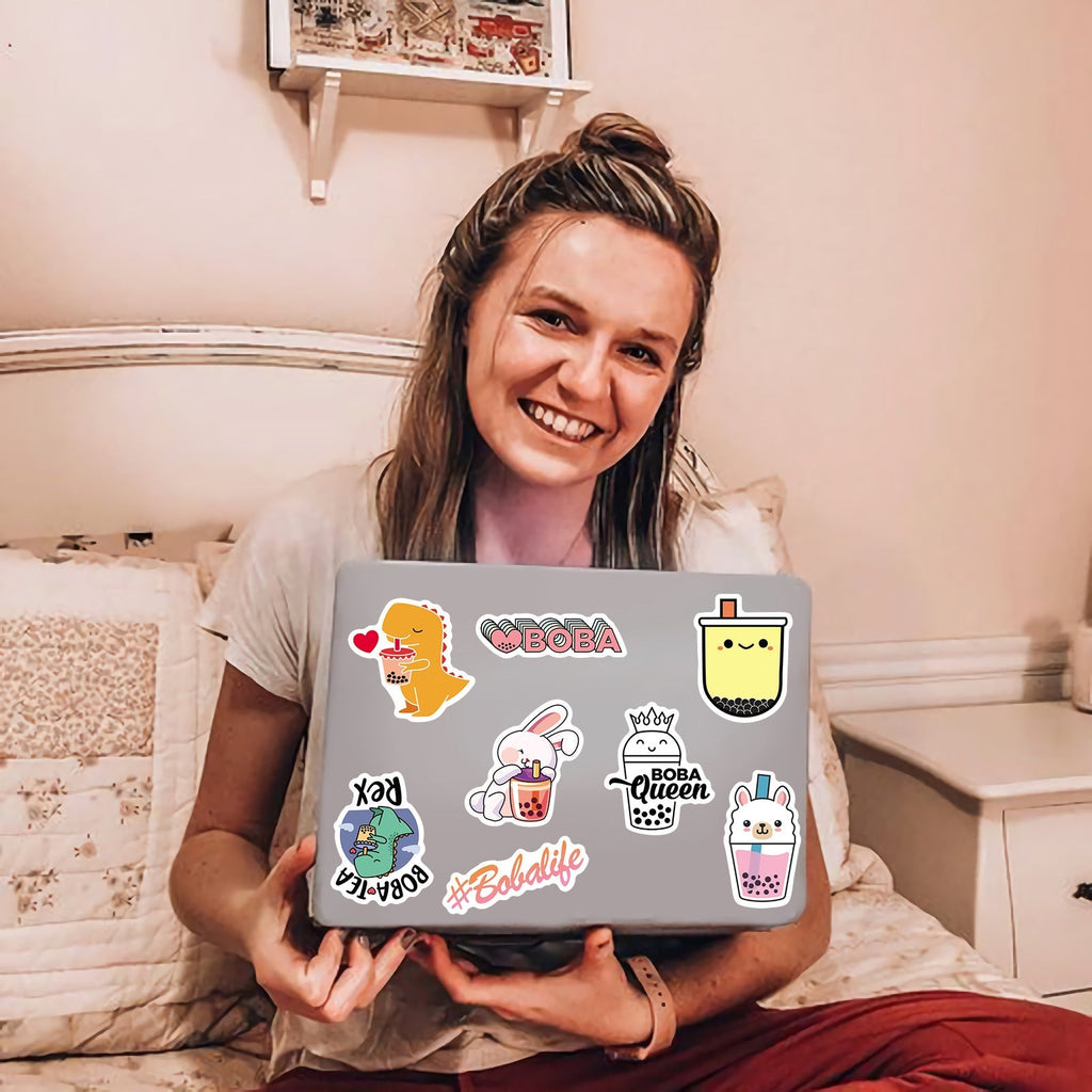 Fun decals for personal items with quirky quotes