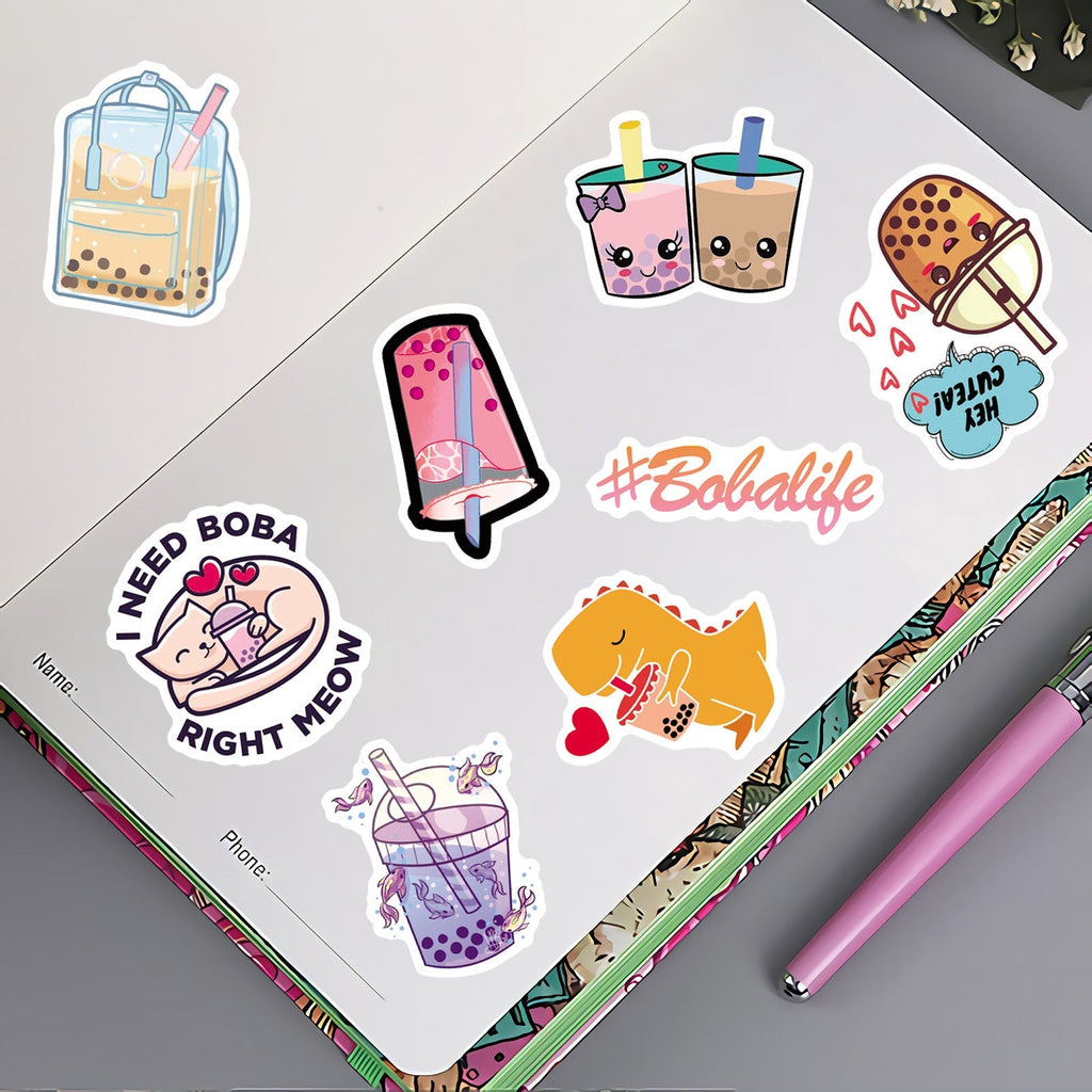 Stylish waterproof stickers for everyday accessories