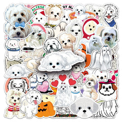 Maltese stickers on a laptop