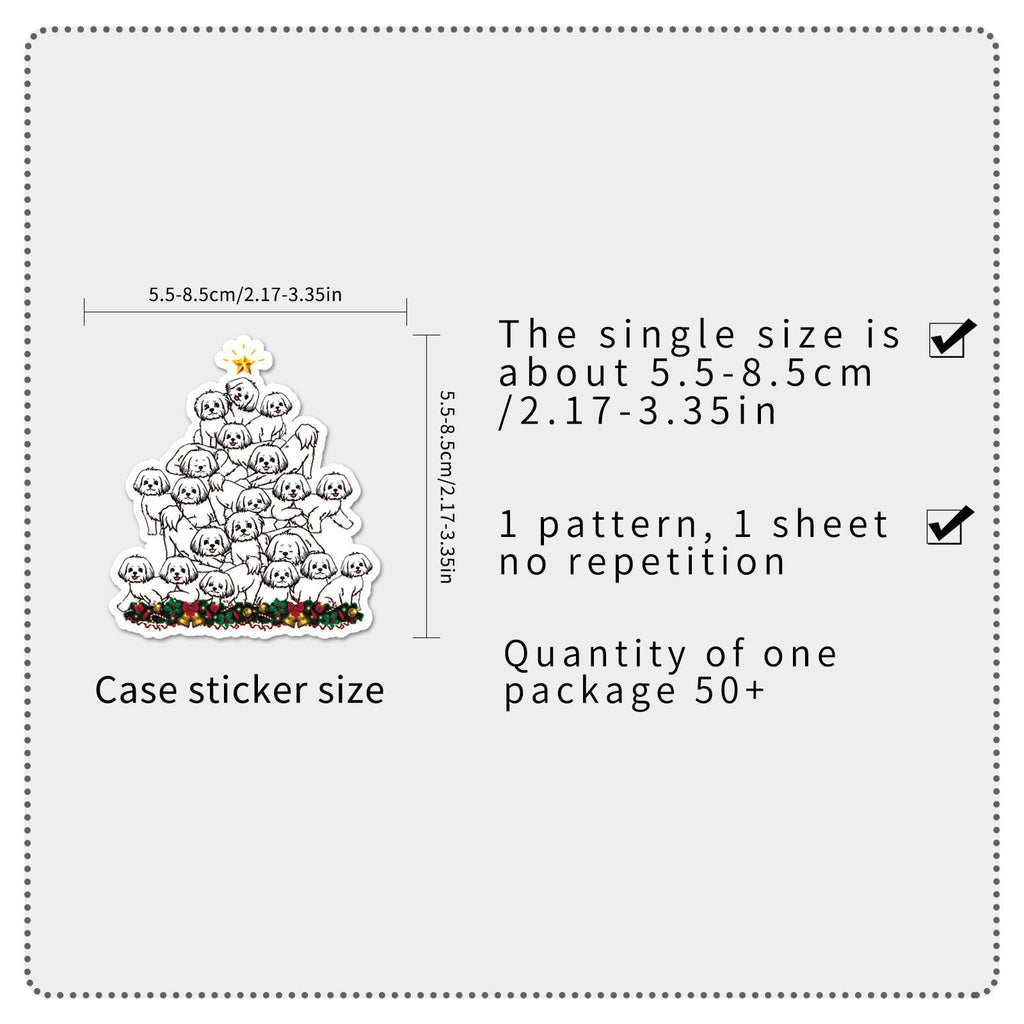 water-resistant cartoon dog stickers
