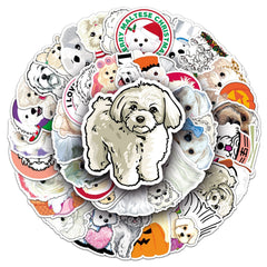 mixed set of dog stickers