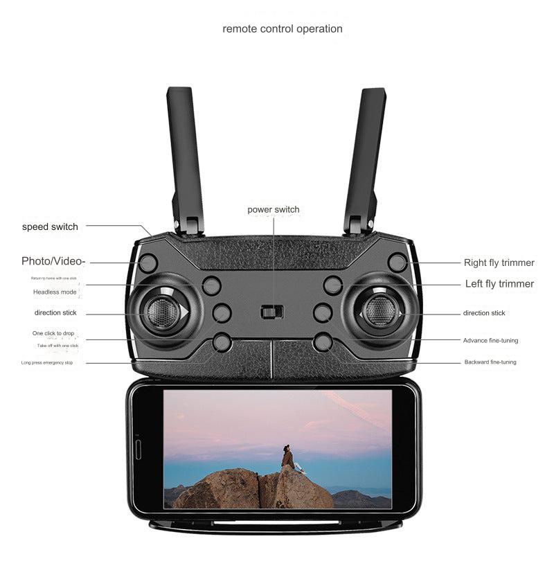E88 drone with scenic background