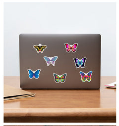 Creative uses of butterfly stickers on journals