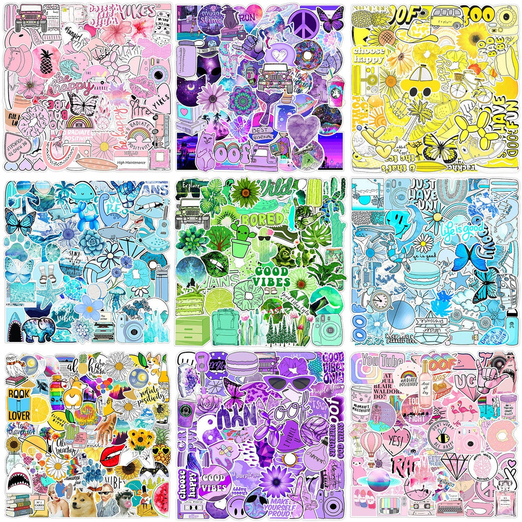 Waterproof butterfly sticker design featuring vibrant colours