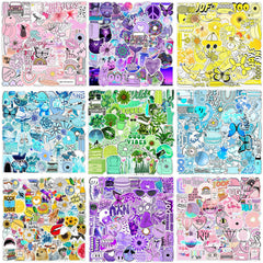 Waterproof butterfly sticker design featuring vibrant colours