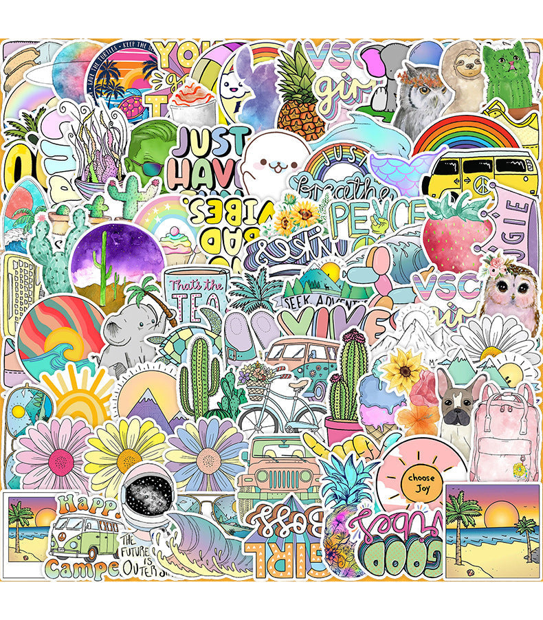 creative sticker designs on car
