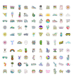 stickers on luggage