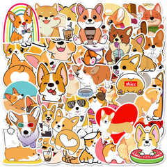 Playful cat and dog themed sticker 3