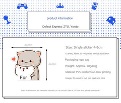 Artistic stickers featuring cats 8