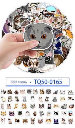 Adorable cat sticker design 1