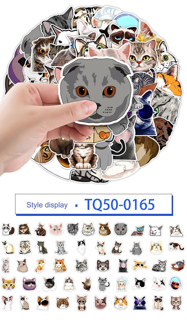 Adorable cat sticker design 1