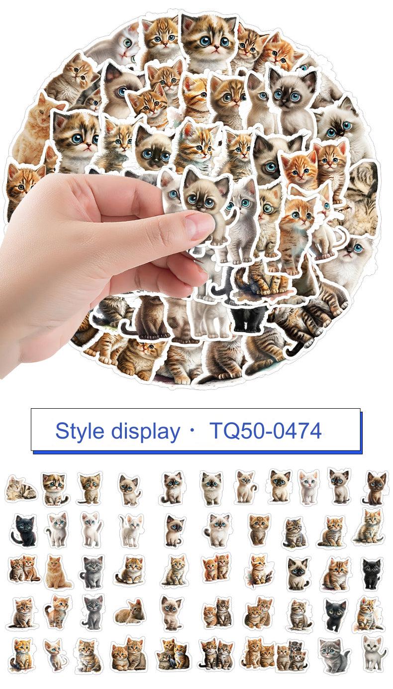 Waterproof cat sticker collection 4
