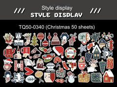 Variety of designs in the waterproof sticker set