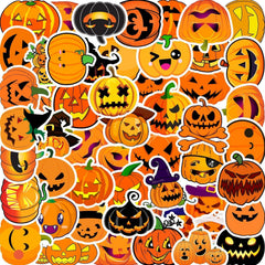 100 piece Halloween sticker set showcased