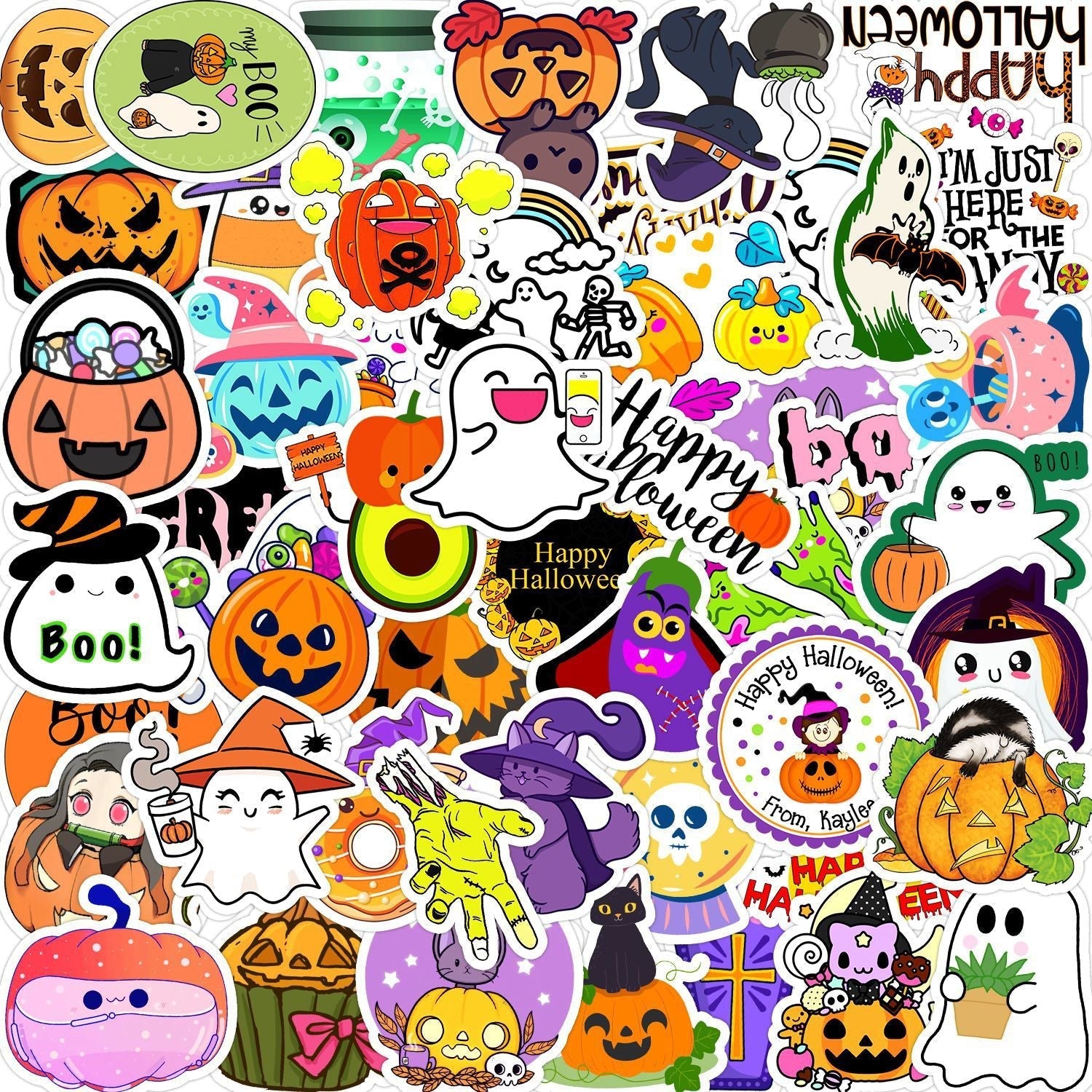 Party favours using decorative stickers