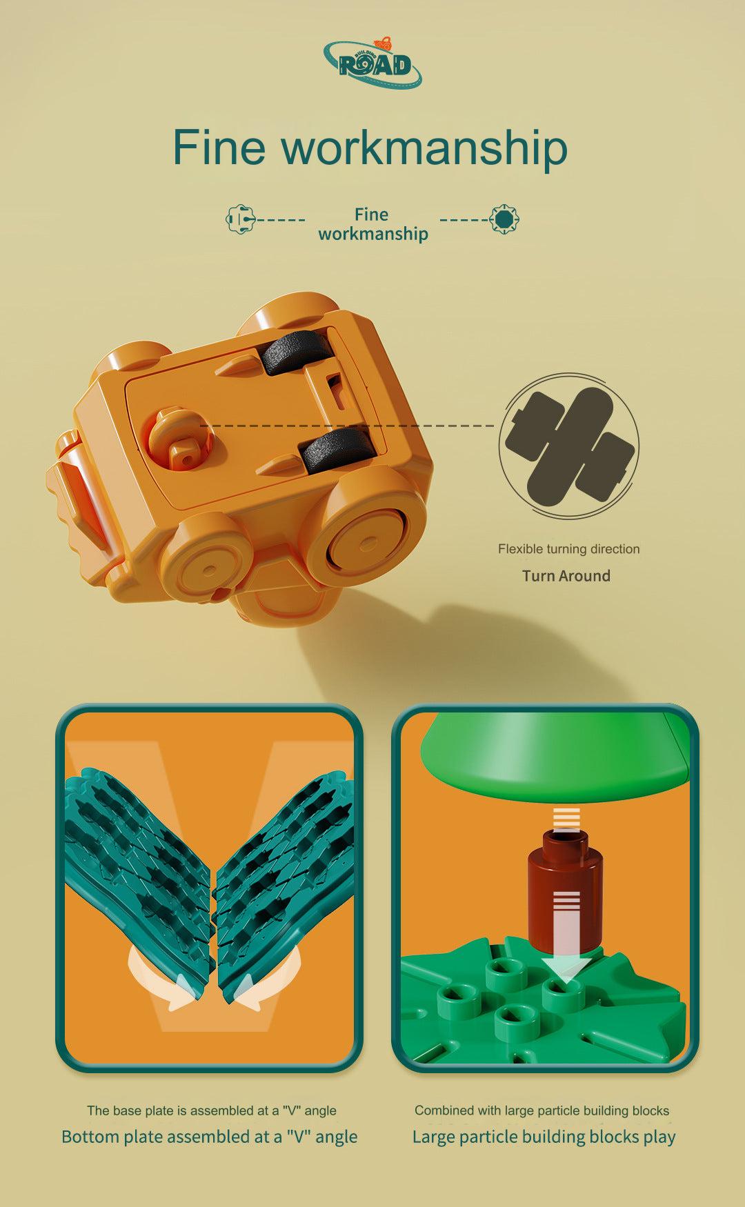 high-quality plastic racing tracks and cars