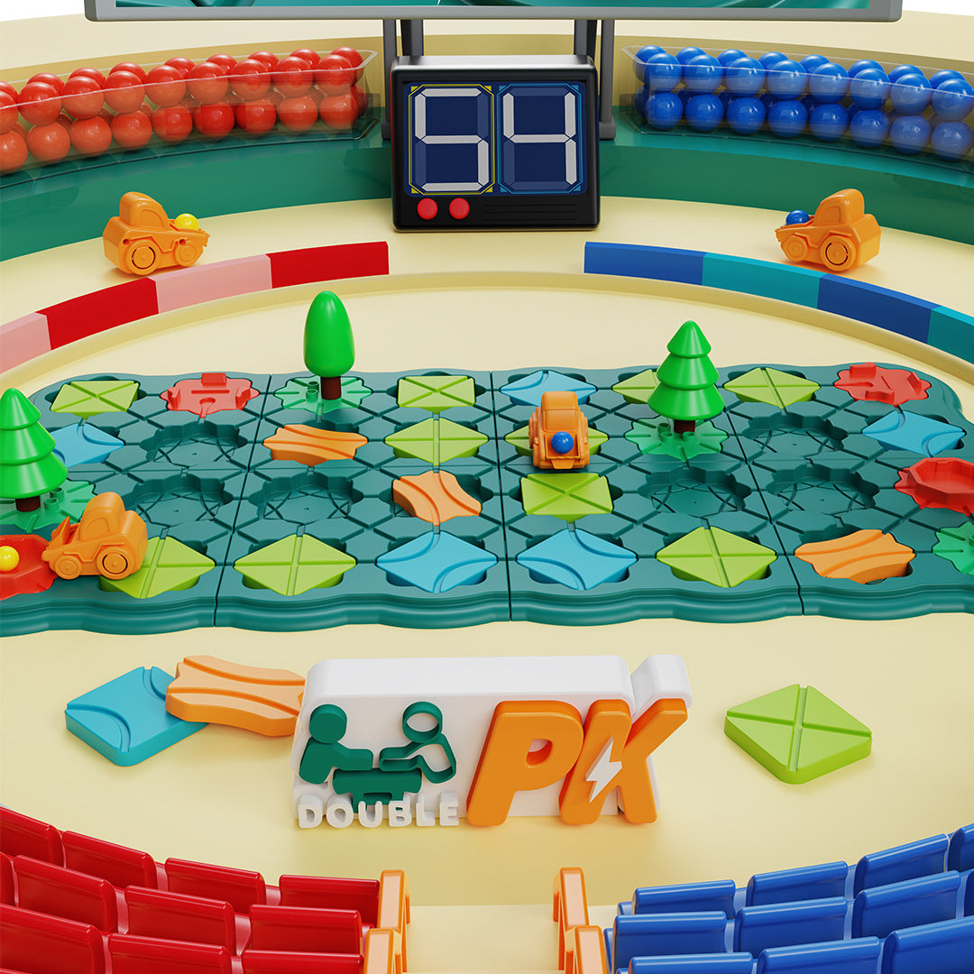 children playing with EngagePlay Logic Builder toy