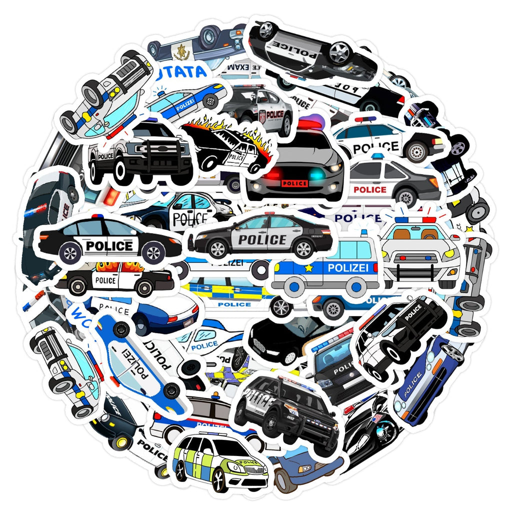Creative police car decals for notebooks image 4