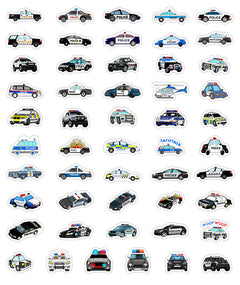 Creative police car decals for notebooks image 4