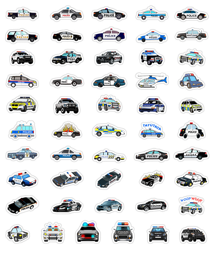Creative police car decals for notebooks image 4