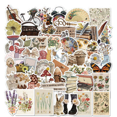 Vintage Artistic Sticker Pack showcasing unique designs