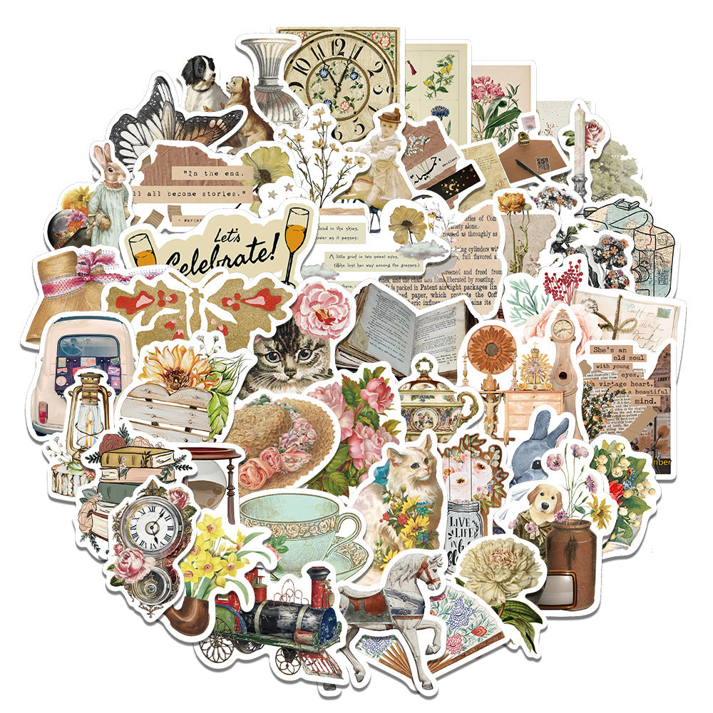 Creative uses of vintage stickers in art