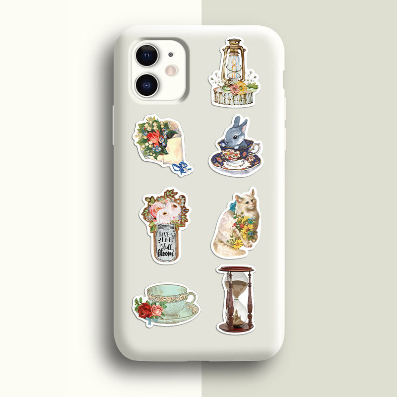 Vintage Artistic Sticker Pack showcasing unique designs