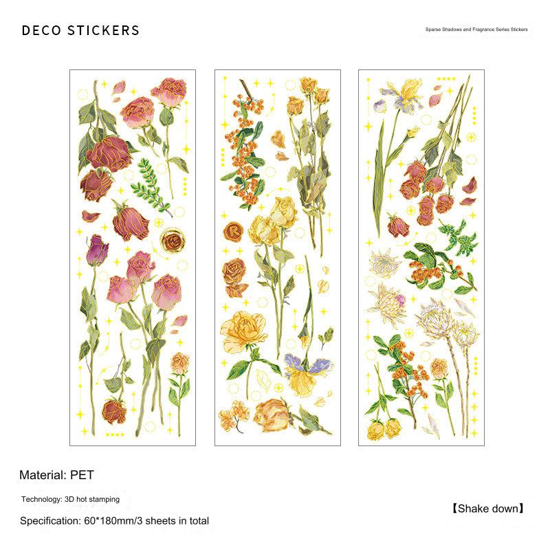 Gold-Pressed Decorative Sticker
