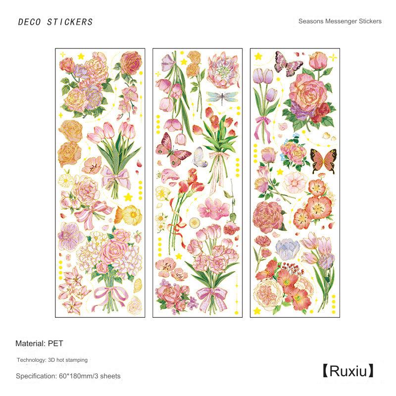 Infeel.Me Floral Bloom Premium PET Sticker