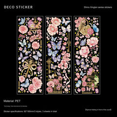Stylish Gold-Pressed Crafting Stickers
