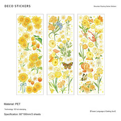 Vintage Style Floral Stickers
