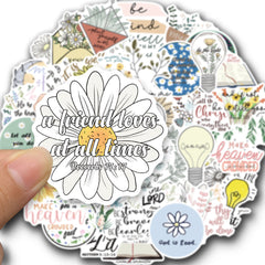 durable vinyl Bible-themed decals