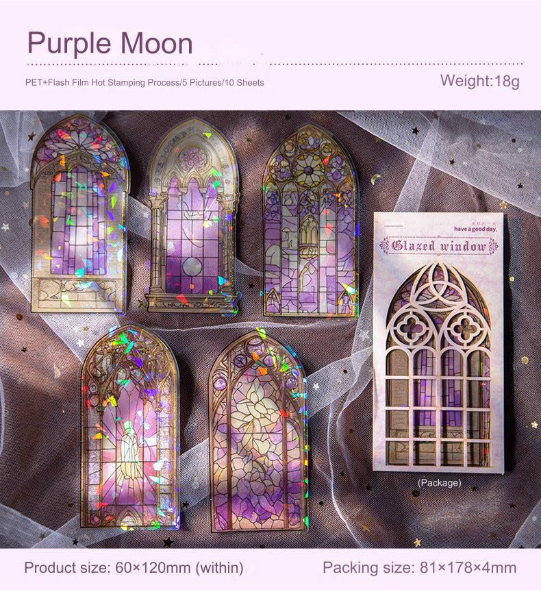 Vintage European-style door window sticker design 5