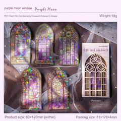 Vintage European-style door window sticker design 4