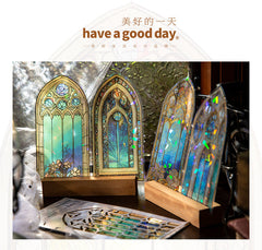 Vintage European-style door window sticker design 8