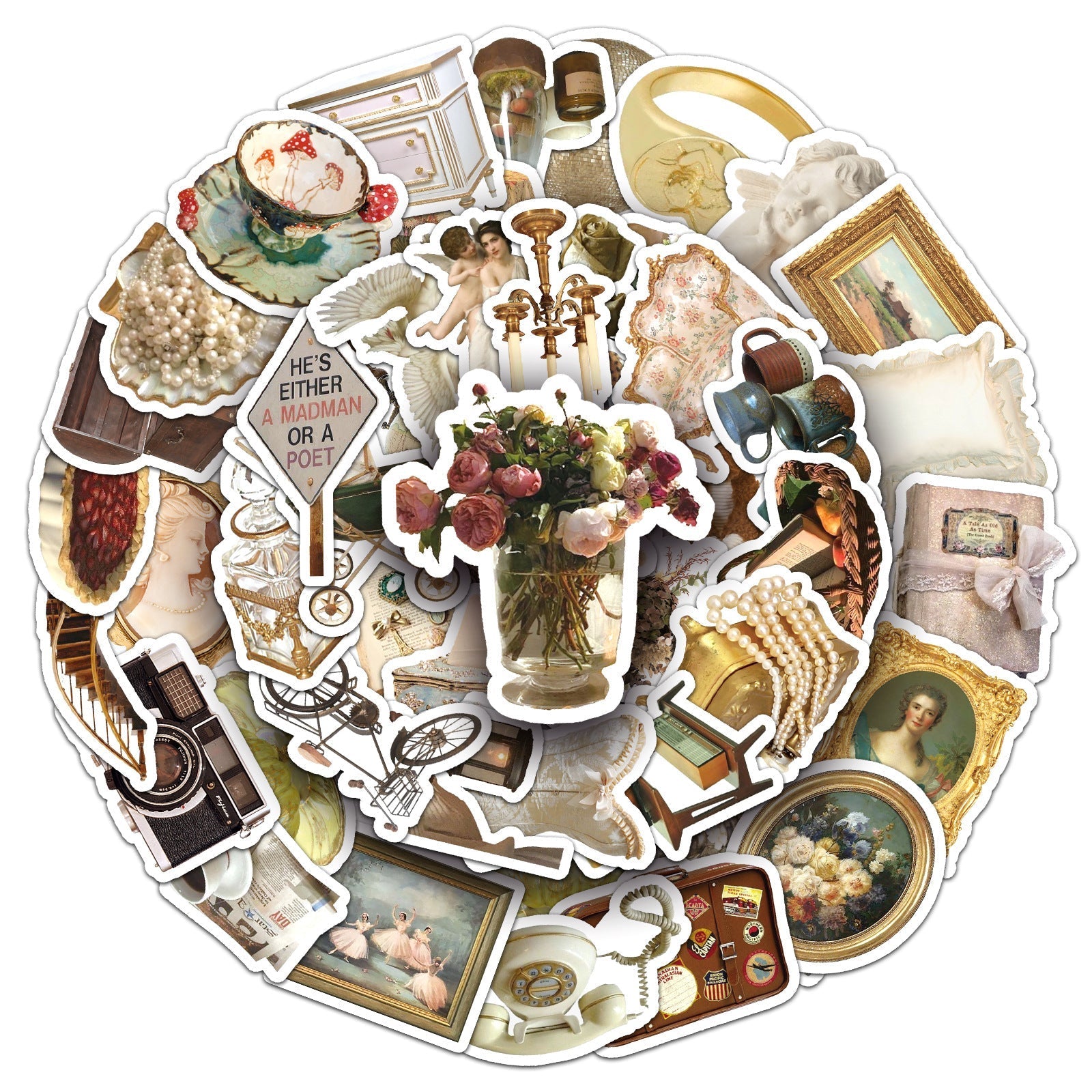 Decorative stickers for creative projects