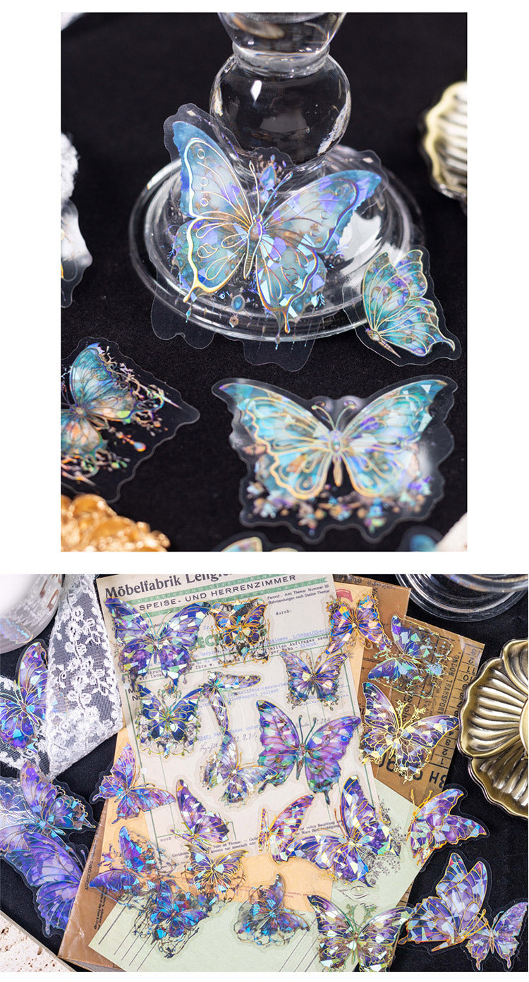 Stickers applied to a journal cover