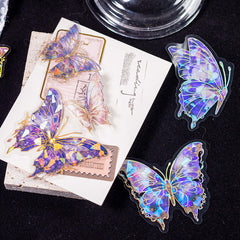 Close-up of butterfly stickers for crafts
