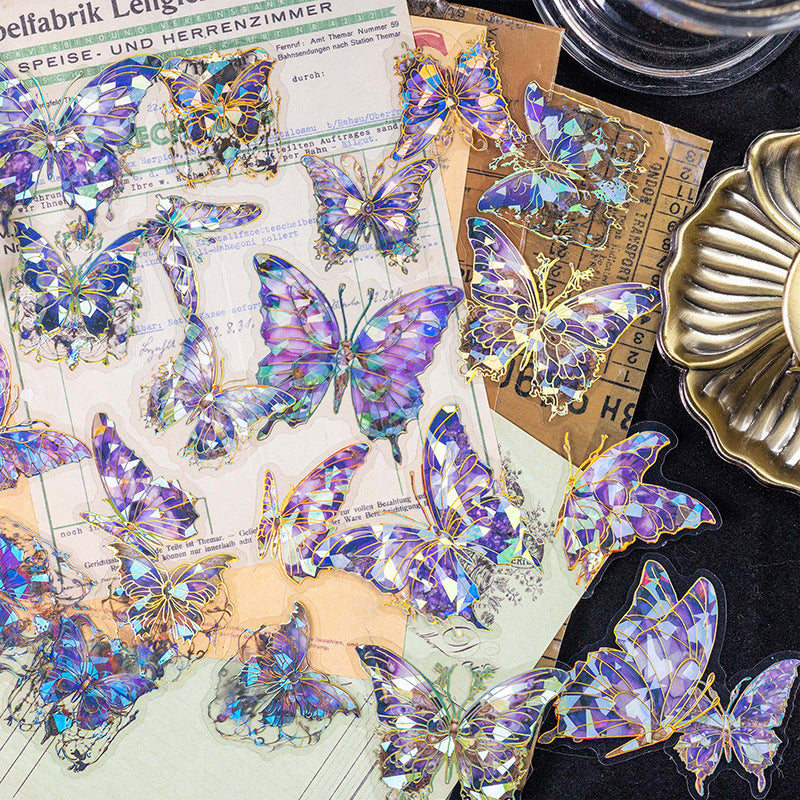 Assorted vintage stickers in a pack