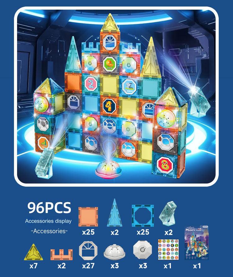 fun with light-up magnetic construction toys