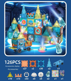 kids' creativity with colourful magnetic blocks