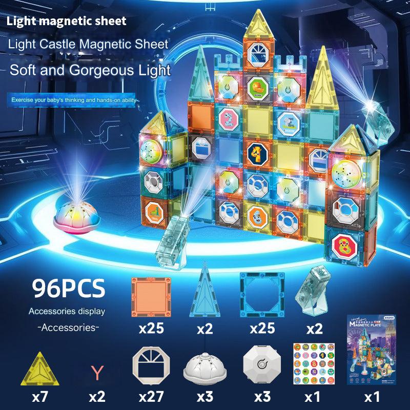 fun with light-up magnetic construction toys