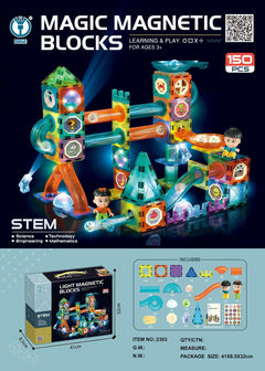 3D building with Magnetic Block Set