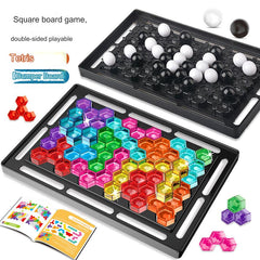 Push chess game pieces on board